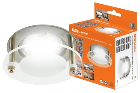 TDM ELECTRIC SQ0359-0018 Светильник встраиваемый СВ 05-02 MR16 50Вт G5.3 хром TDM